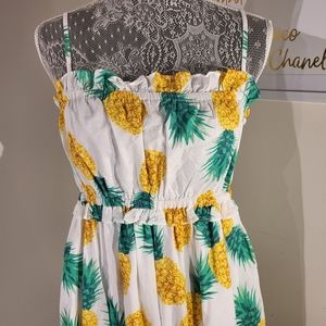 JCrew Pineapple Maxi Dress